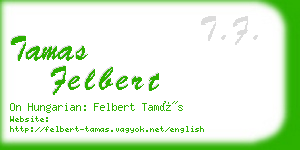 tamas felbert business card